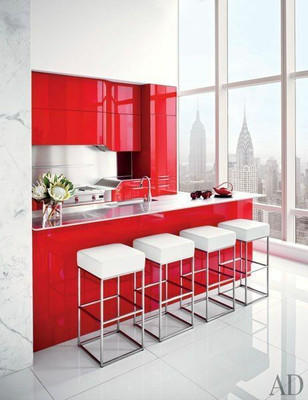FEELPZONE Abstract Red Wallpaper(149.86 cm x 60 cm)