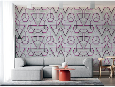 Jas Enterprise Vinyl Architecture Pink Wallpaper(L x W: 250 cm x 45 cm)