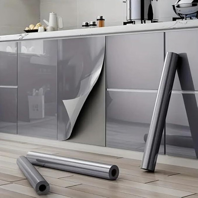 SUPERFAB Decorative Grey Wallpaper(76.2 cm x 60 cm)