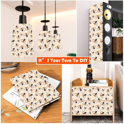 wallpics Vinyl Abstract Multicolor Wallpaper(L x W: 45 cm x 300 cm)