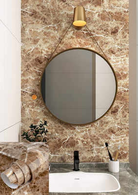 FEELPZONE Abstract Brown Wallpaper(152.4 cm x 60.96 cm)
