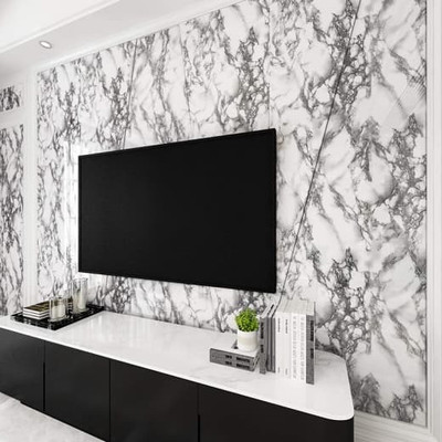 SOJITRA EXPORT Abstract White Wallpaper(200 cm x 60 cm)