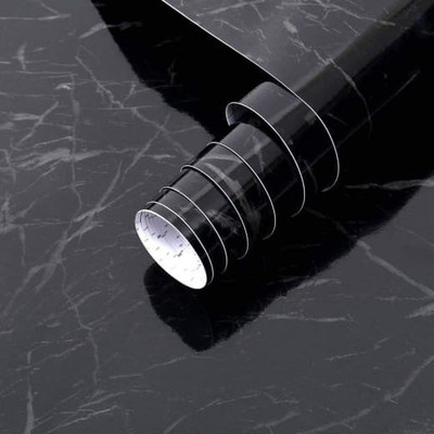 SOJITRA EXPORT Decorative Black Wallpaper(200 cm x 60 cm)