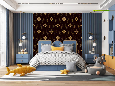 VWALL Vinyl Abstract Multicolor Wallpaper(L x W: 230 cm x 40 cm)