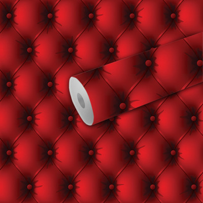 B N PRINT Abstract Red Wallpaper(244 cm x 40 cm)