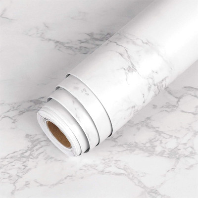 HOME13 Vinyl Decorative White Wallpaper(L x W: 60 cm x 127 cm)