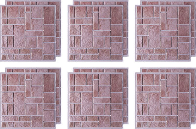 KUBER INDUSTRIES Abstract Brown Wallpaper(30 cm x 30 cm, Pack of 12)