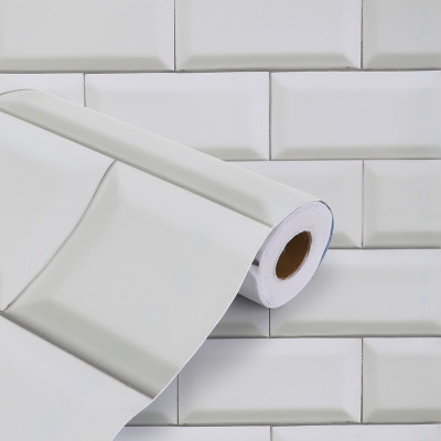 DPA Collection Vinyl Abstract White Wallpaper(L x W: 100 cm x 45 cm)