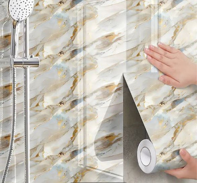 WALLVEAR Architecture Brown Wallpaper(200 cm x 60 cm)