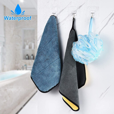 SJK (Pack of 10) New ABS Hook Towel Hanger for Kitchen/Bathroom/Utensil PINX20.534 Hook 10(Pack of 1)