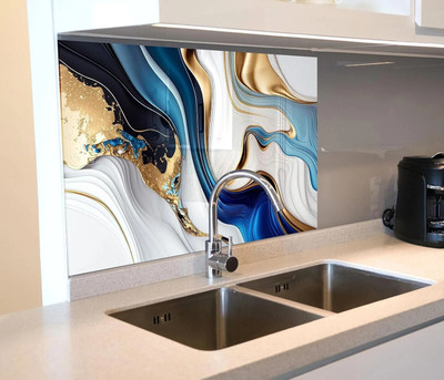 VRTREND Vinyl Nature Blue Wallpaper(L x W: 200 cm x 60 cm, Pack of 2)