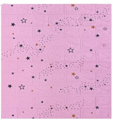 Ansari Decor Decorative Multicolor Wallpaper(77 cm x 70 cm, Pack of 5)