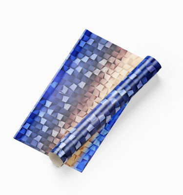 Jas Enterprise Vinyl Abstract Blue Wallpaper(L x W: 250 cm x 45 cm)