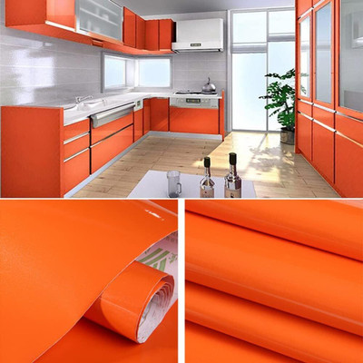 Royal Bird Vinyl Decorative Orange Wallpaper(L x W: 152 cm x 30 cm)