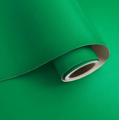 VELLUMTRO Vinyl Abstract Green Wallpaper(L x W: 60 cm x 254 cm)