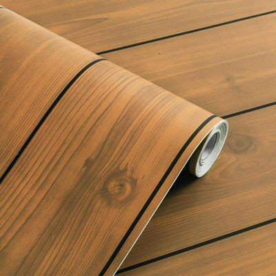 BONSTELLA Vinyl Decorative Brown Wallpaper(L x W: 45 cm x 305 cm, Pack of 3)