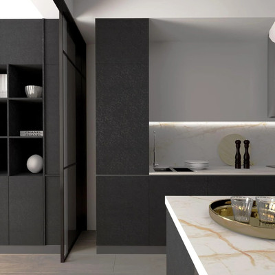 Veki Vinyl Decorative Black Wallpaper(L x W: 300 cm x 45 cm, Pack of 2)