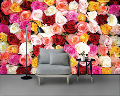 VWALL Floral & Botanical Multicolor Wallpaper(230 cm x 40 cm)