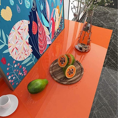 zeepzone Vinyl Classics Orange Wallpaper(L x W: 127 cm x 30.48 cm)