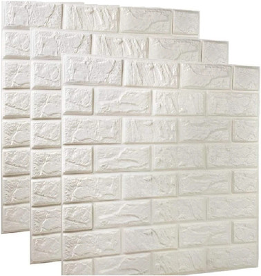 UNSORT Paper, Paper Decorative White Wallpaper(L x W: 77 cm x 70 cm, Pack of 3)