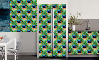 HPL Vinyl Abstract Multicolor Wallpaper(L x W: 244 cm x 41 cm)