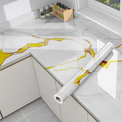 WALLVEAR Vinyl Decorative White Wallpaper(L x W: 200 cm x 60 cm)