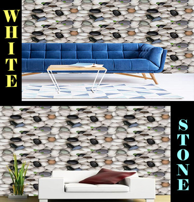 SOJITRA EXPORT Paper Abstract White Wallpaper(L x W: 200 cm x 60 cm)