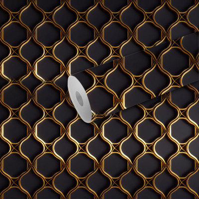 B N PRINT Abstract Multicolor Wallpaper(244 cm x 40 cm)