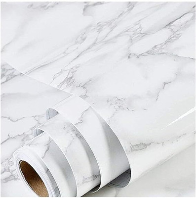 DAXVIN GUJRAT PVC Classics White Wallpaper(L x W: 200 cm x 60 cm)