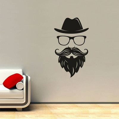 marvellous Vinyl Decorative Black Wallpaper(L x W: 80 cm x 56 cm)