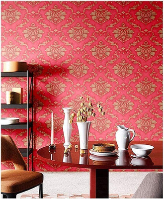 HOMEMATES Abstract Multicolor Wallpaper(304.8 cm x 45 cm, Pack of 5)