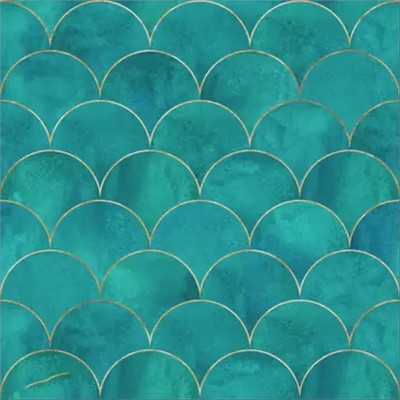 HD PRINT QUALITY Floral & Botanical Green Wallpaper(100 cm x 40 cm)