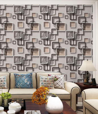 konark designer wallpapers Embossed Abstract Multicolor Wallpaper(L x W: 1000 cm x 53 cm)