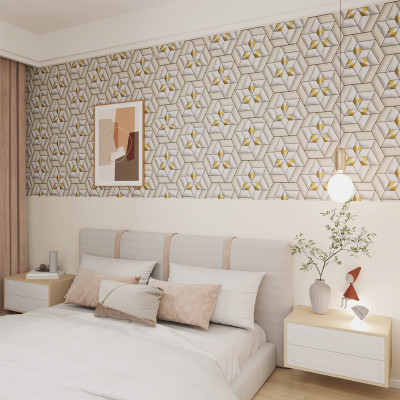 SV collections Decorative Beige Wallpaper(600 cm x 45 cm)