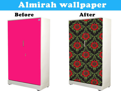 Walldaddyy Vinyl Floral & Botanical Multicolor Wallpaper(L x W: 100 cm x 45 cm)