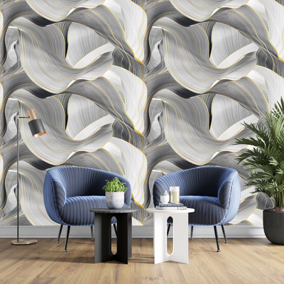 ELUXIA Decorative Grey Wallpaper(200 cm x 60 cm)