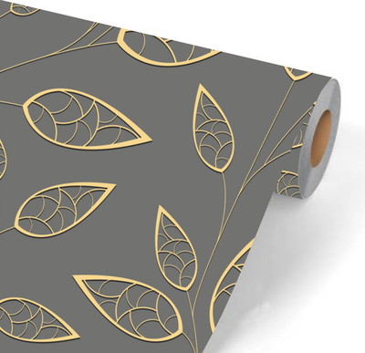 We Kreate Vinyl Decorative Grey Wallpaper(L x W: 250 cm x 45 cm)