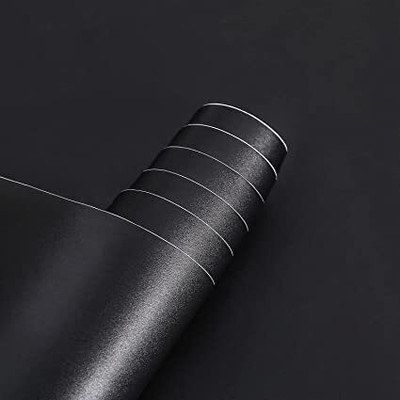 VELLUMTRO Vinyl Abstract Black Wallpaper(L x W: 60 cm x 203 cm)