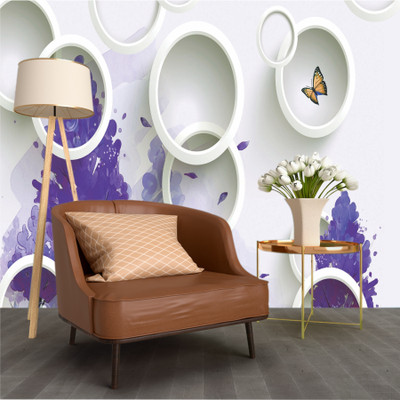 VWALL Abstract Multicolor Wallpaper(130 cm x 40 cm)