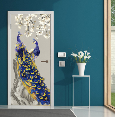 We Kreate Vinyl Animals Multicolor Wallpaper(L x W: 213 cm x 91 cm)