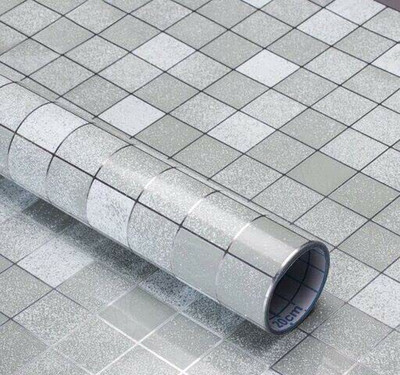 TRK HUB Vinyl Classics Silver Wallpaper(L x W: 200 cm x 60 cm)