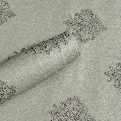 Wallmonks Vinyl Decorative Green Wallpaper(L x W: 1000 cm x 45 cm)