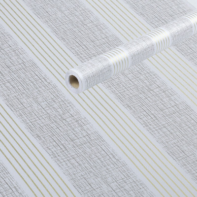 PRINIX Decor Vinyl Abstract White, Grey Wallpaper(L x W: 240 cm x 40 cm, Pack of 2)