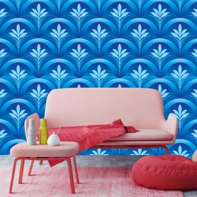 JDMEDIASOLUTION Decorative Blue Wallpaper(127 cm x 40 cm)