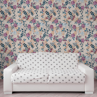 doodad Vinyl Decorative Multicolor Wallpaper(L x W: 300 cm x 45 cm)