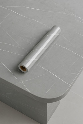Floppy Vinyl Decorative Grey Wallpaper(L x W: 60 cm x 200 cm)