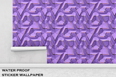 Jas Enterprise Vinyl Architecture Purple Wallpaper(L x W: 300 cm x 45 cm)