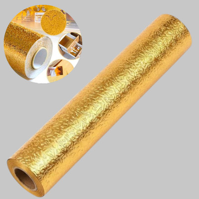 AirSoft PVC Abstract Gold Wallpaper(L x W: 200 cm x 60 cm)