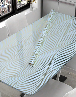 Purvaa Collection Foils Decorative Gold, White Wallpaper(L x W: 200 cm x 60 cm, Pack of 2)
