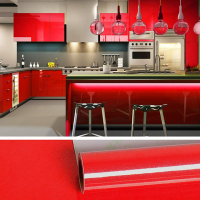 SUPERFAB Abstract Red Wallpaper(60 cm x 248.92 cm)